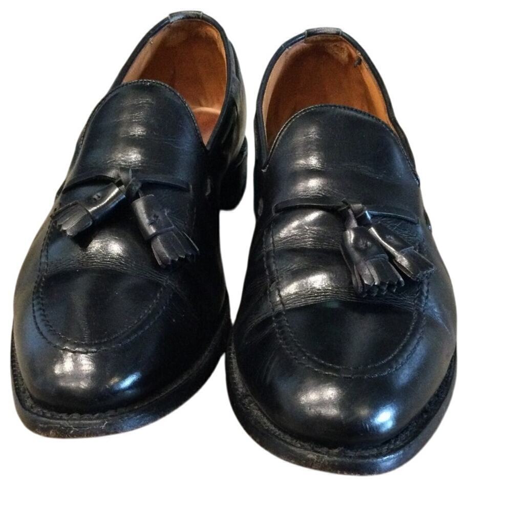 Allen Edmonds Mens Leather Loafers Size 13 AA Black Tassel Business Formal Prep